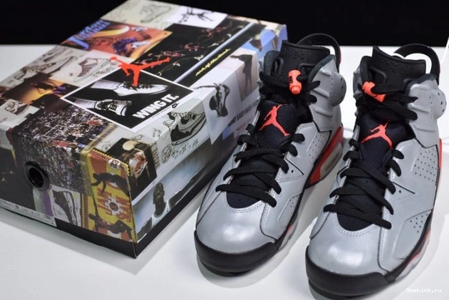 One Kick Air Infrared JSP 3M Reflective CI4072-001 6 Jordan 0729